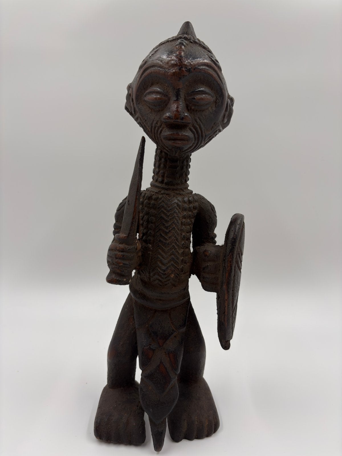 Bena Lulua - Congo, Antiek en Kunst, Hout, Bruin, Afrika, Ophalen of Verzenden