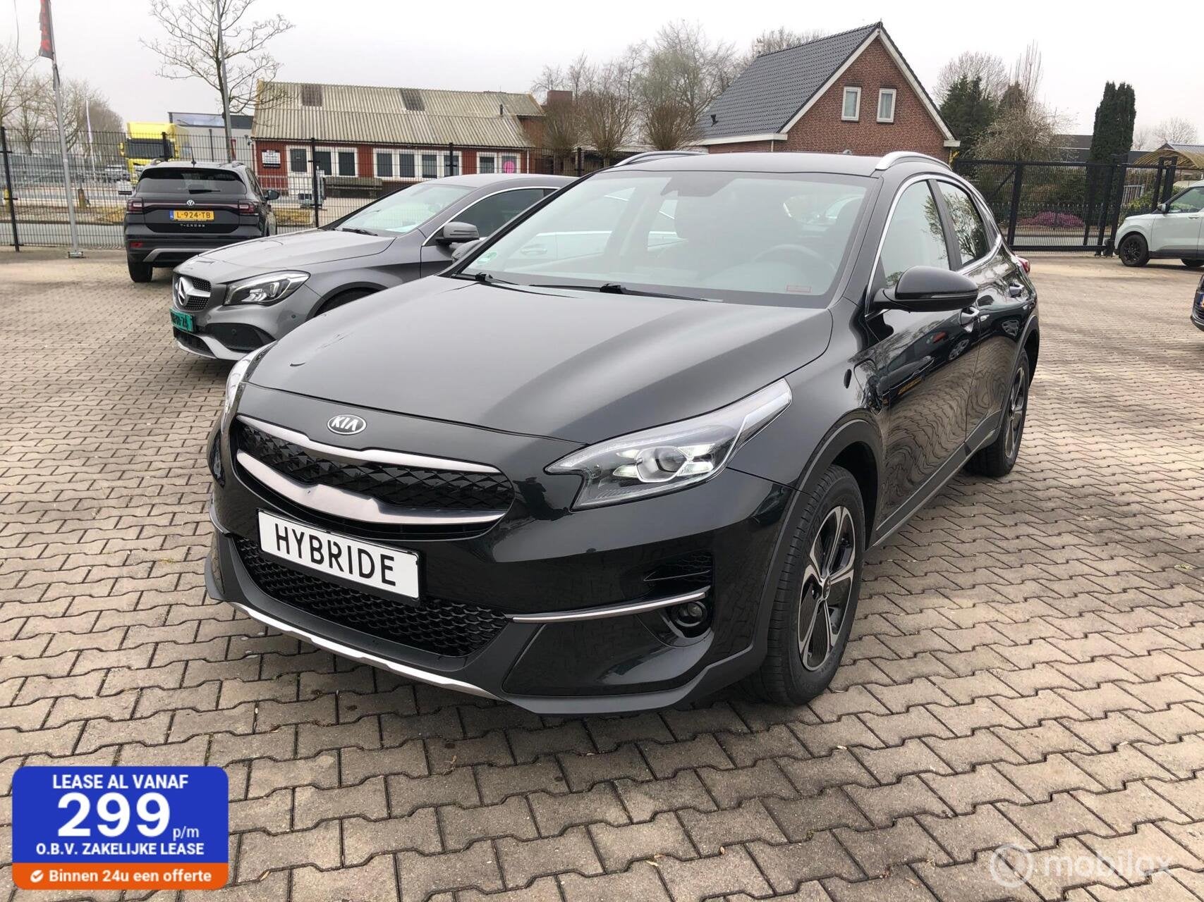 Kia XCeed 1.6 GDi PHEV CAMERA CARPLAY LED NAVI, Auto's, Kia, XCeed, Gebruikt, Leder en Stof, Zwart