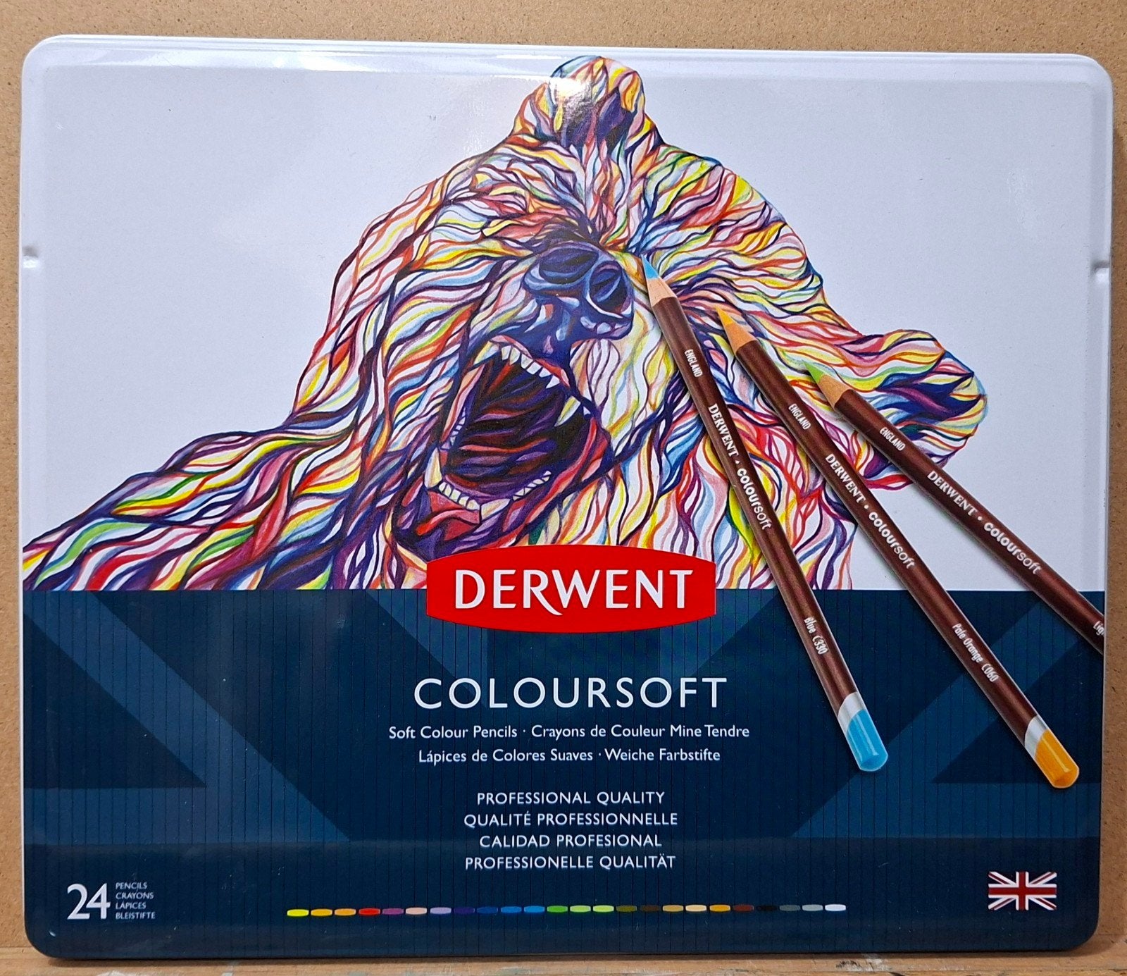 Derwent Coloursoft 24 kleurpotloden, Hobby en Vrije tijd, Tekenen, Ophalen of Verzenden, Gebruikt, Potlood of Stift