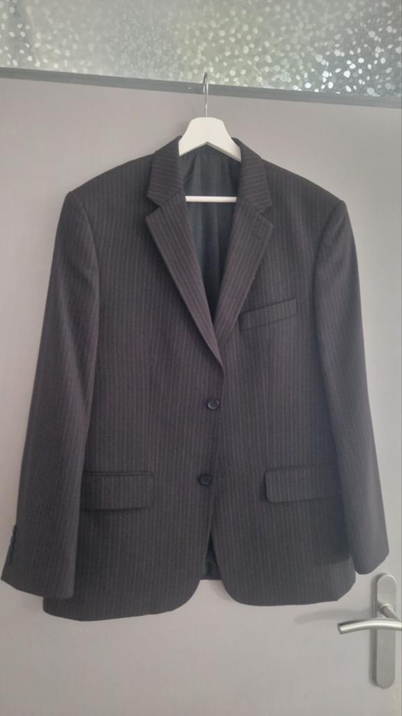 Stijlvol Heren Pak - Colbert, broek en Gilet, Kleding | Heren, Kostuums en Colberts, Maat 52/54 (L), Onbekend, Zwart, Ophalen of Verzenden