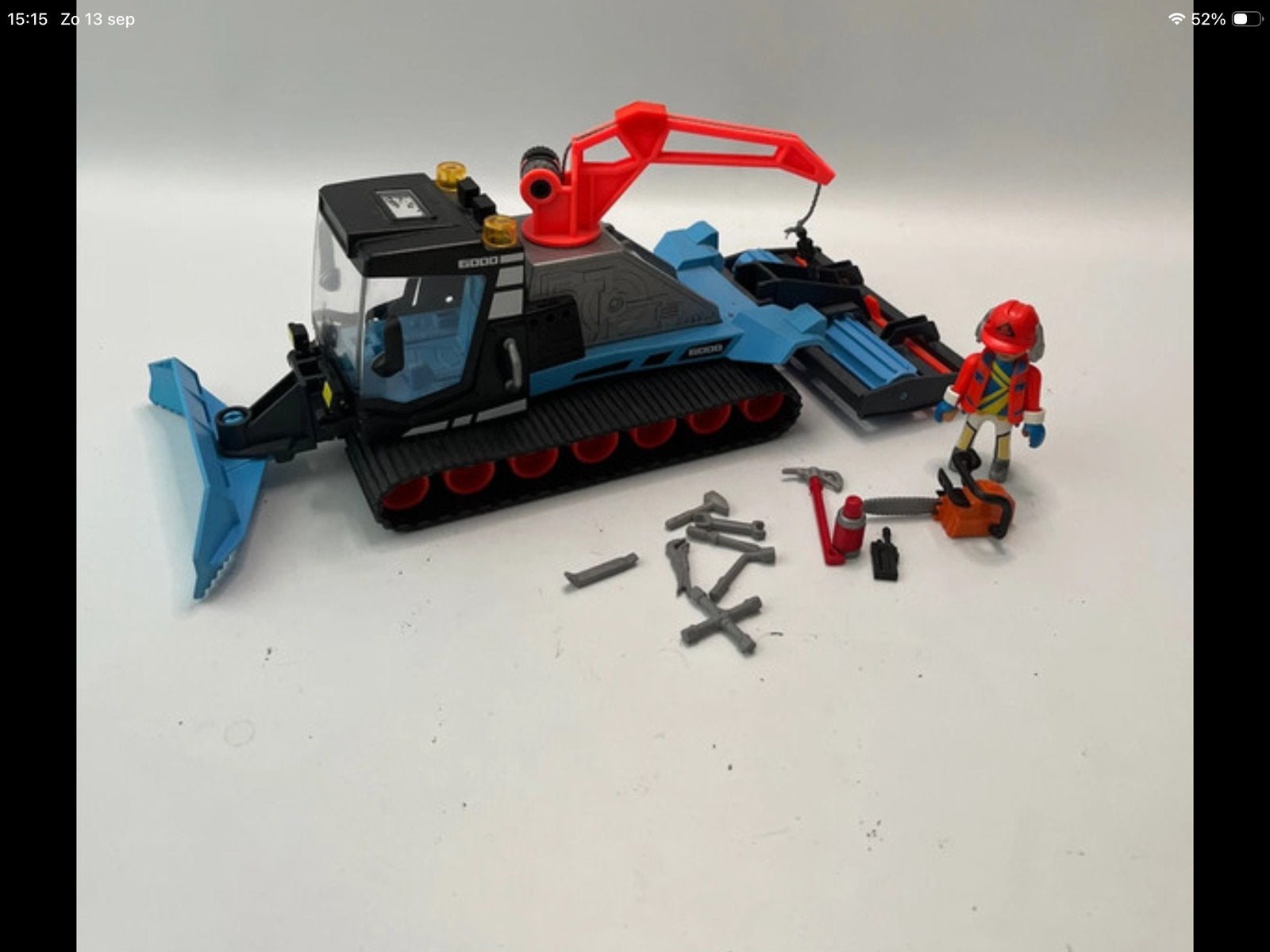 Playmobil Sneeuwruimer met figuur en accessoires, Kinderen en Baby's, Ophalen of Verzenden, Gebruikt