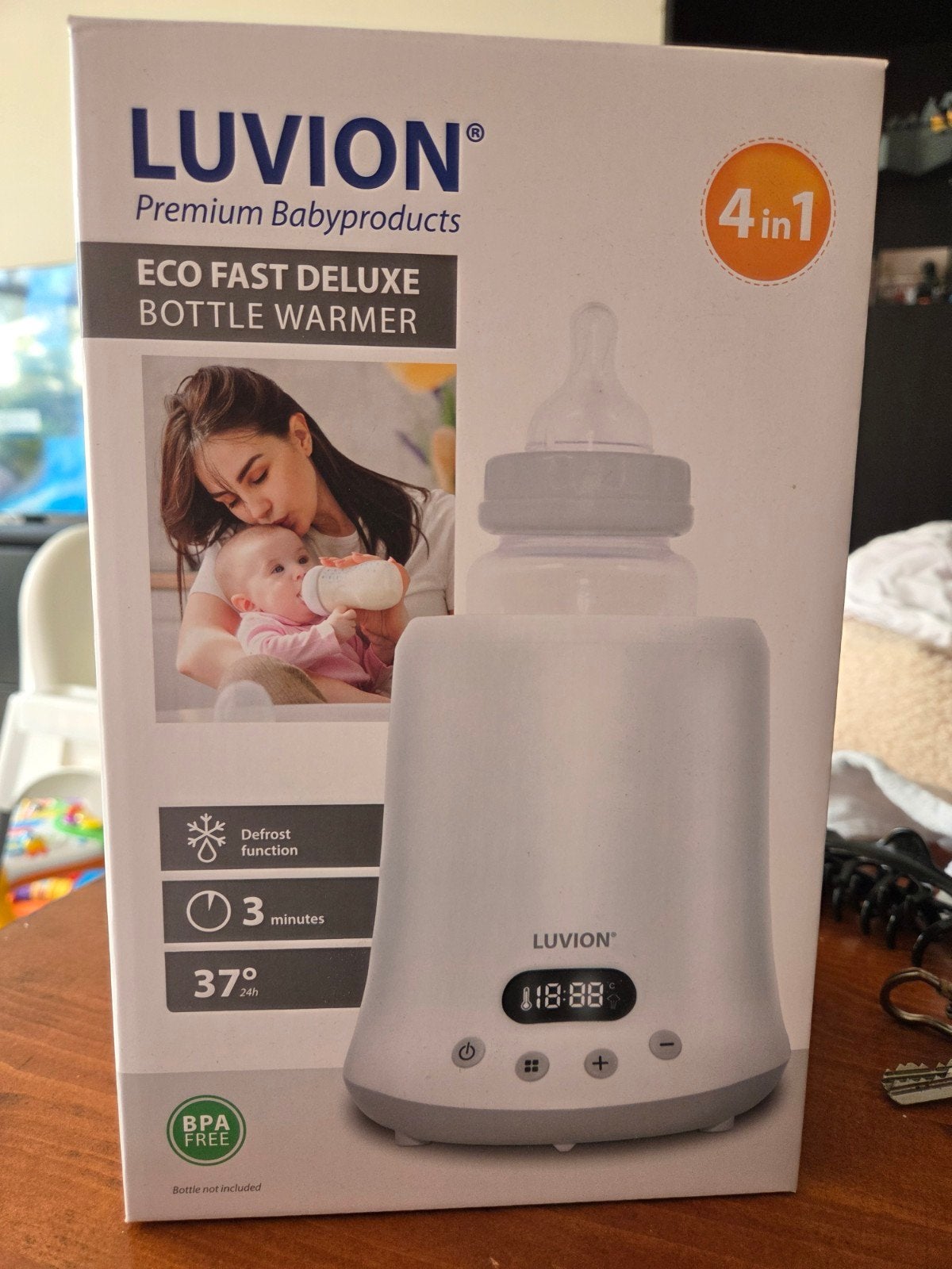 Luvion Eco Fast Deluxe Flessenwarmer 4-in-1, Ophalen, Zo goed als nieuw
