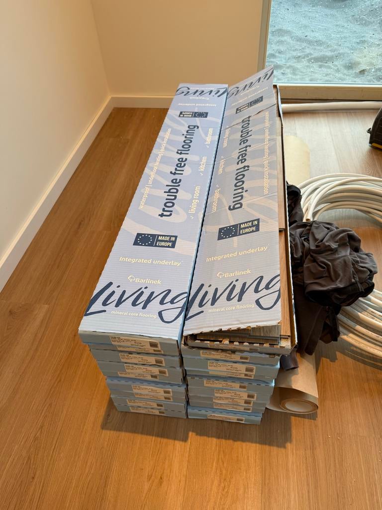15 pakken PVC vloer (33m²) met geïntegreerde ondervloer, Doe-het-zelf en Verbouw, Vloerdelen en Plavuizen, Ophalen of Verzenden