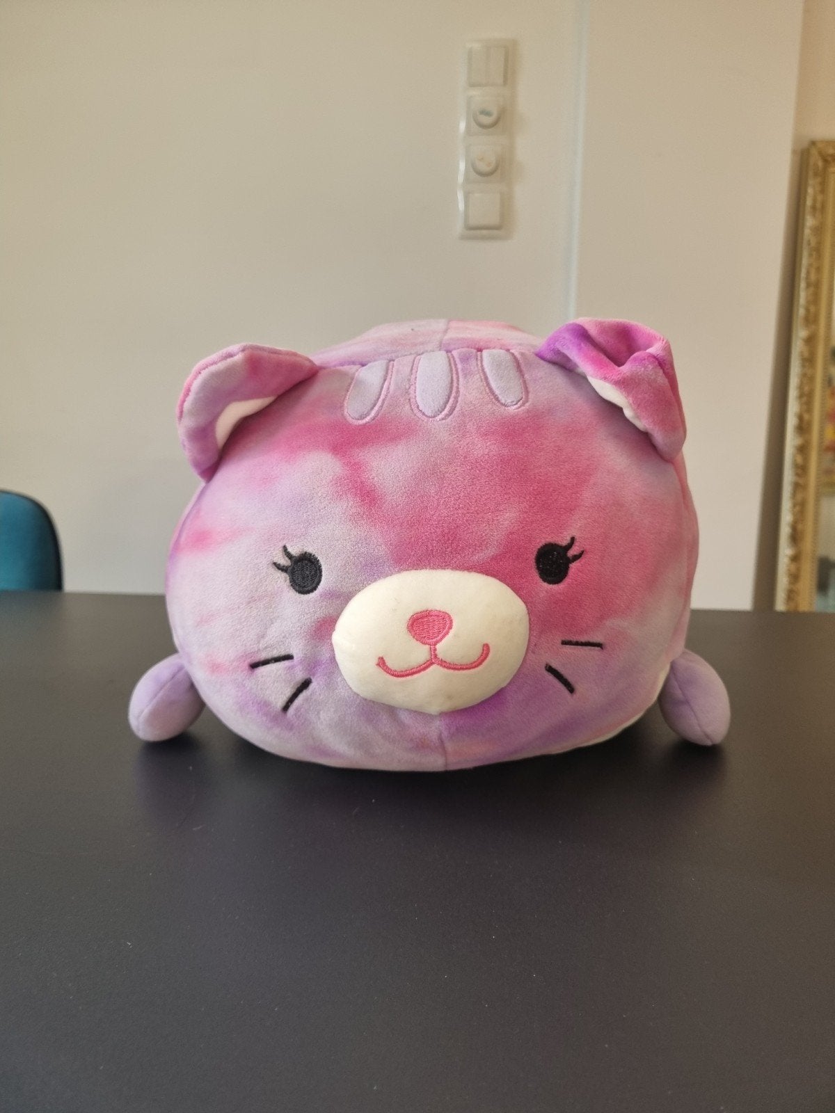 Linzy Toys Smoochy Pals groot model roze paars kat, Ophalen, Overige merken, Roze, Met label