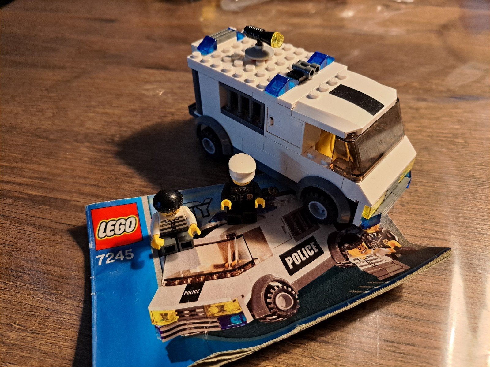 Lego City 7245 Politiebusje met minifiguren en instructies, Compleet, Lego, Ophalen of Verzenden, Complete set