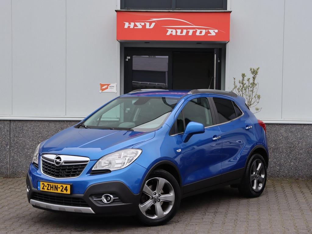 Opel Mokka 1.4 T Cosmo navi H LEER airco camera org NL, Auto's, Opel, Voorwielaandrijving, Euro 5, Gebruikt, 4 cilinders