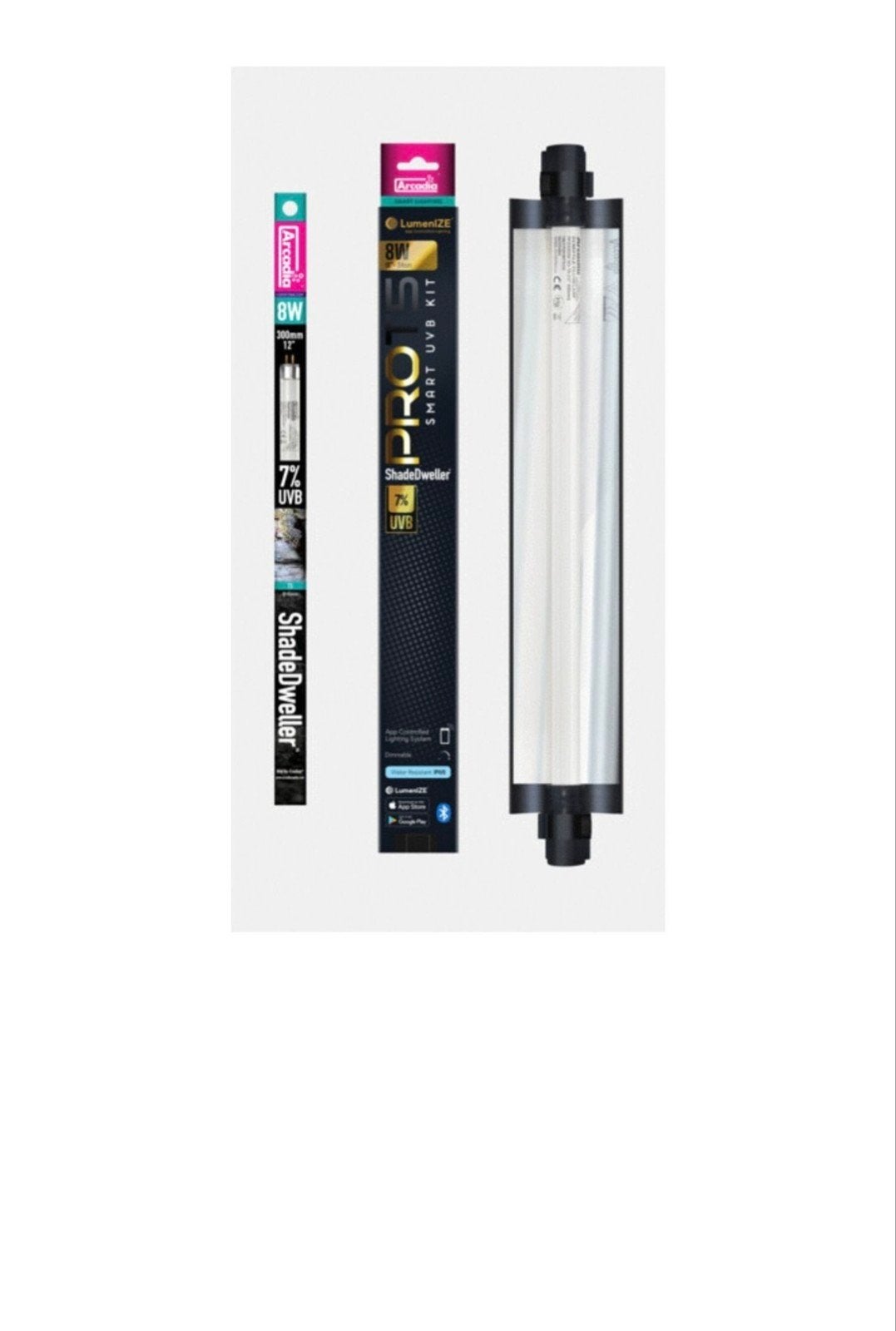 Arcadia ShadeDweller ProT5 UVB Kit 7% – 2 weken oud!, Ophalen of Verzenden, Zo goed als nieuw, Verlichting