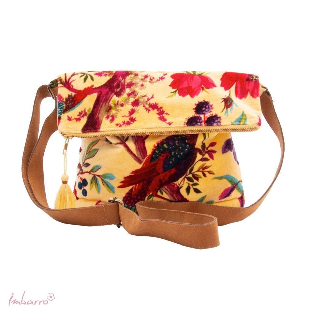 gele cross bag tas paradise van Imbarro leuk als cadeau, -, Shopper, Nieuw, Ophalen of Verzenden