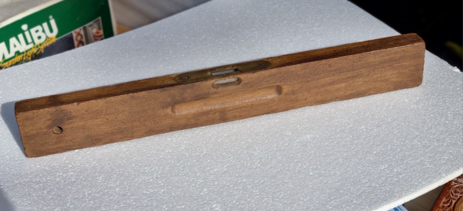 Vintage Eiken Waterpas 55cm - Antiek Gereedschap, Antiek en Kunst, Ophalen of Verzenden