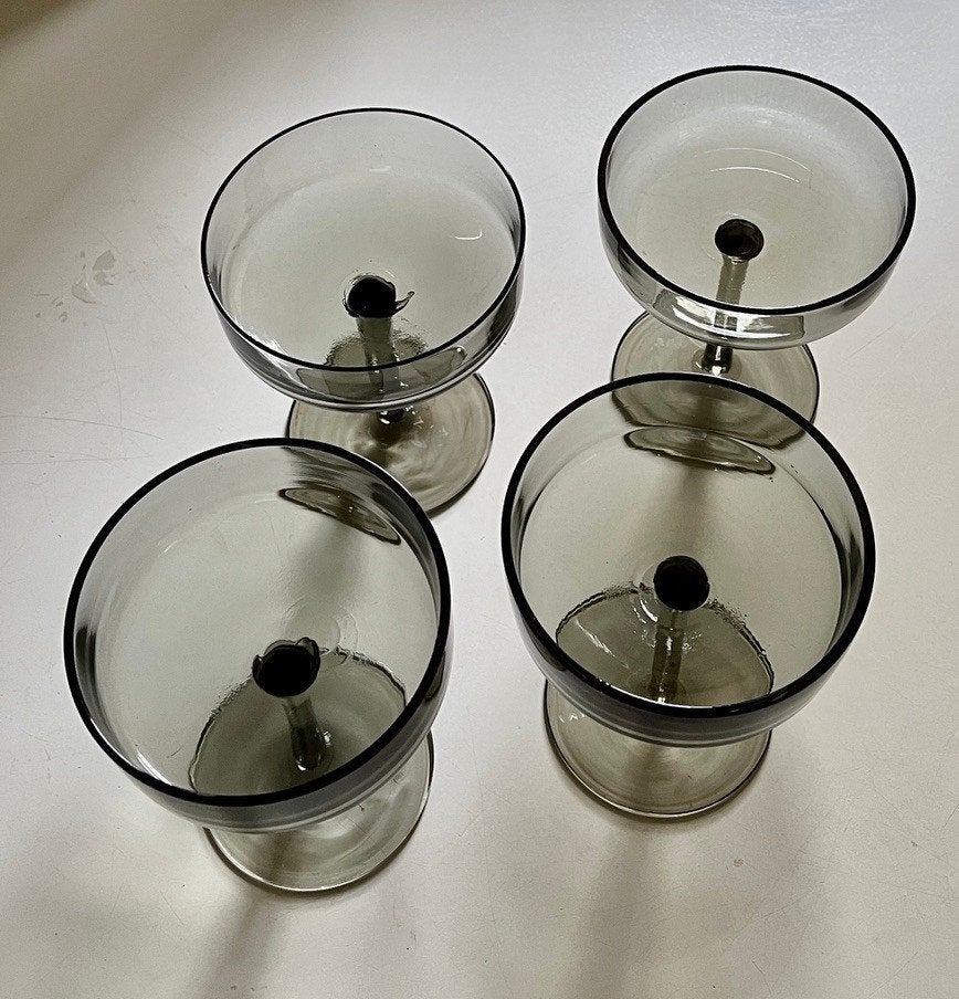 Vier champagne coupes, Ophalen of Verzenden, Overige typen