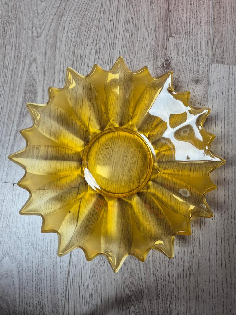 Zonnebloem schaal, Antiek en Kunst, Ophalen of Verzenden