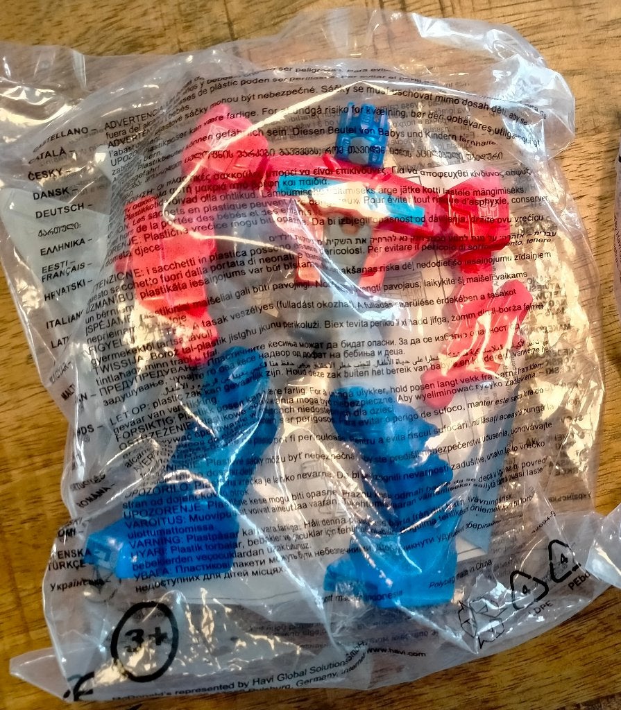 Transformers Cyberverse Happy Meal McDonalds figuren, Ophalen of Verzenden, Overige figuren, Zo goed als nieuw, Beeldje of Figuurtje