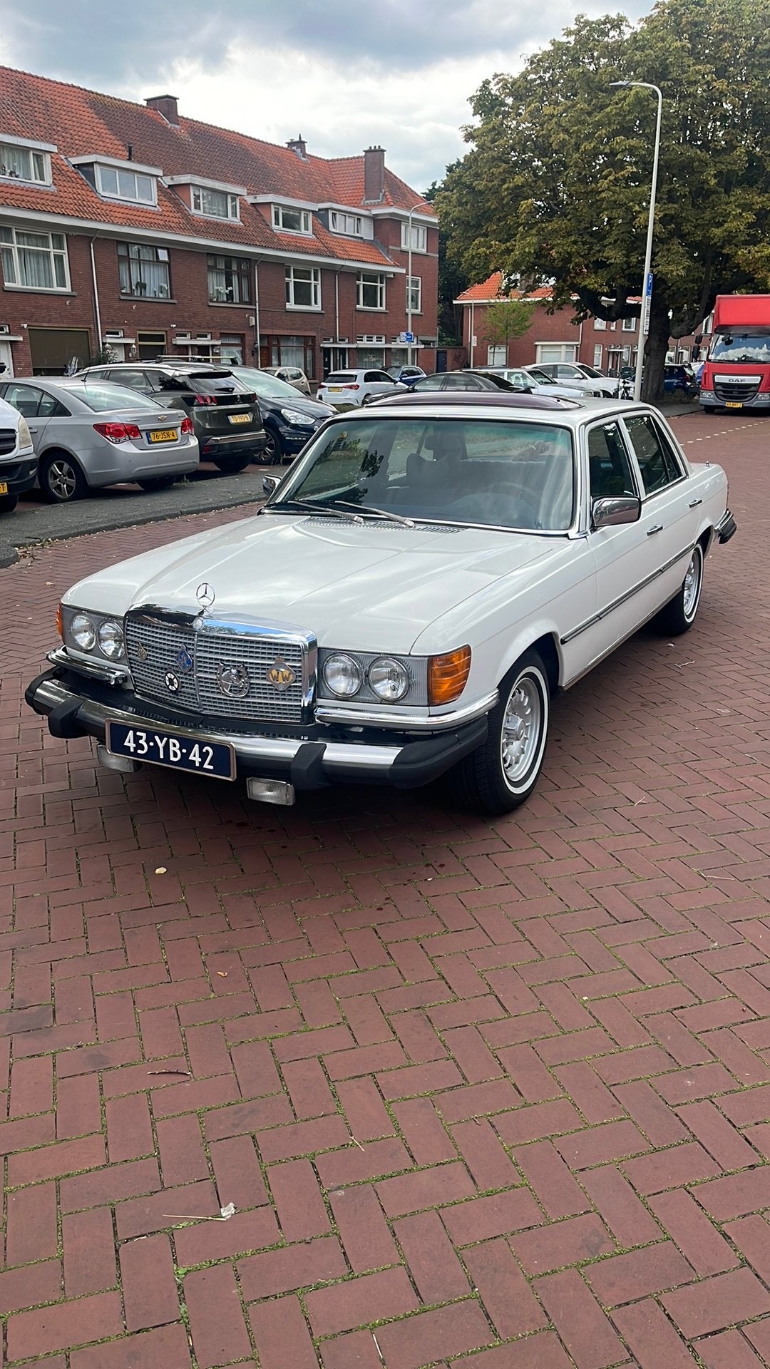 Mercedes-Benz S-Klasse 2.7 280 S 1976 50JAAR OUD, Auto's, Automaat, Wit, Particulier, Sedan