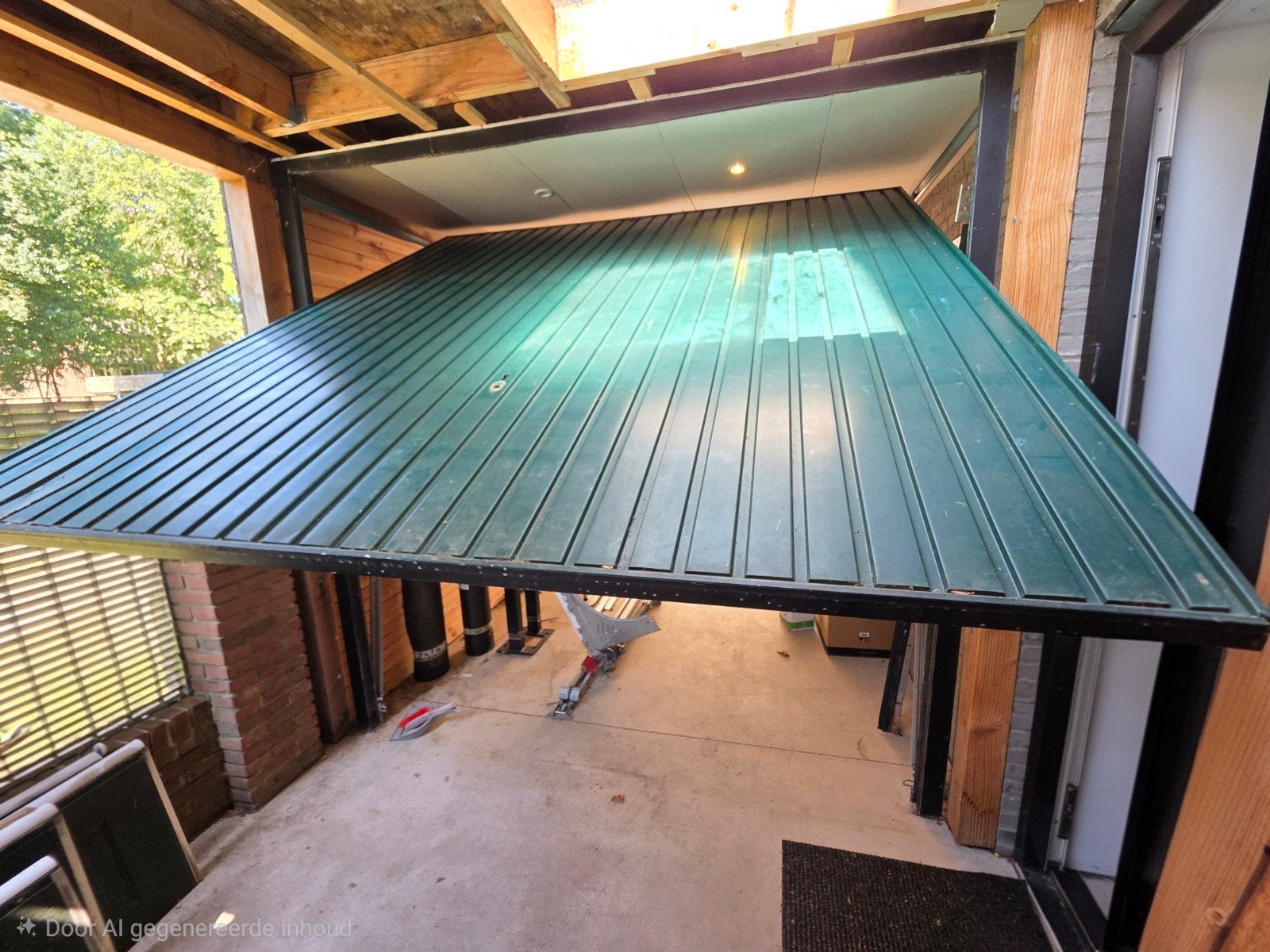 Garagedeur (kantelmodel) - Gratis af te halen, Ophalen, Gebruikt, Garagedeur, 120 cm of meer
