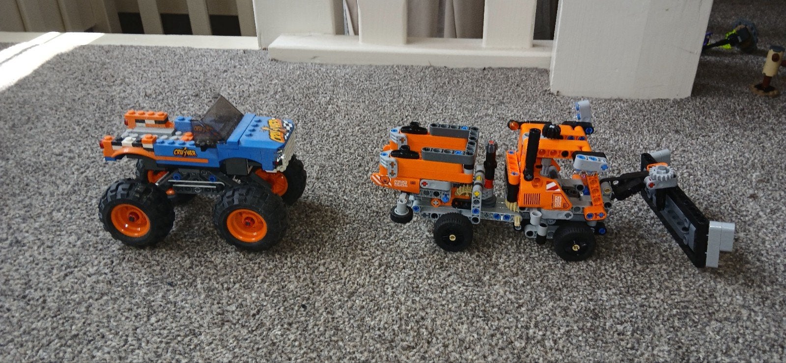 Twee lego voertuigen, Ophalen, Gebruikt, Auto, Overige merken