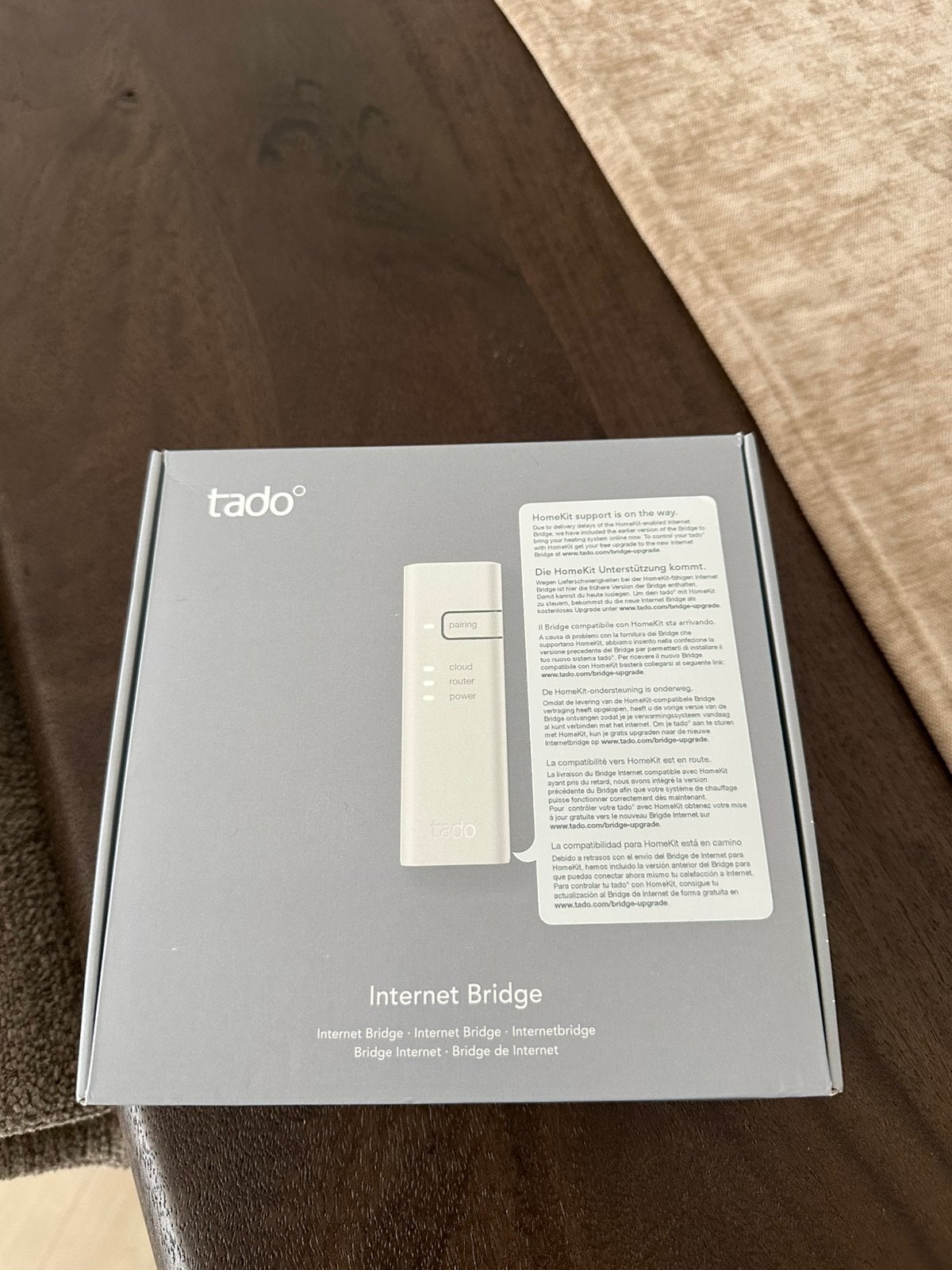 Tado internet bridge, Ophalen, Nieuw