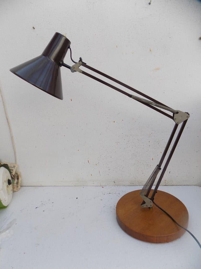 Lamp Burolamp Anglepoise lamp architektenlamp bruin, Ophalen of Verzenden, Gebruikt, Bruin, Metaal