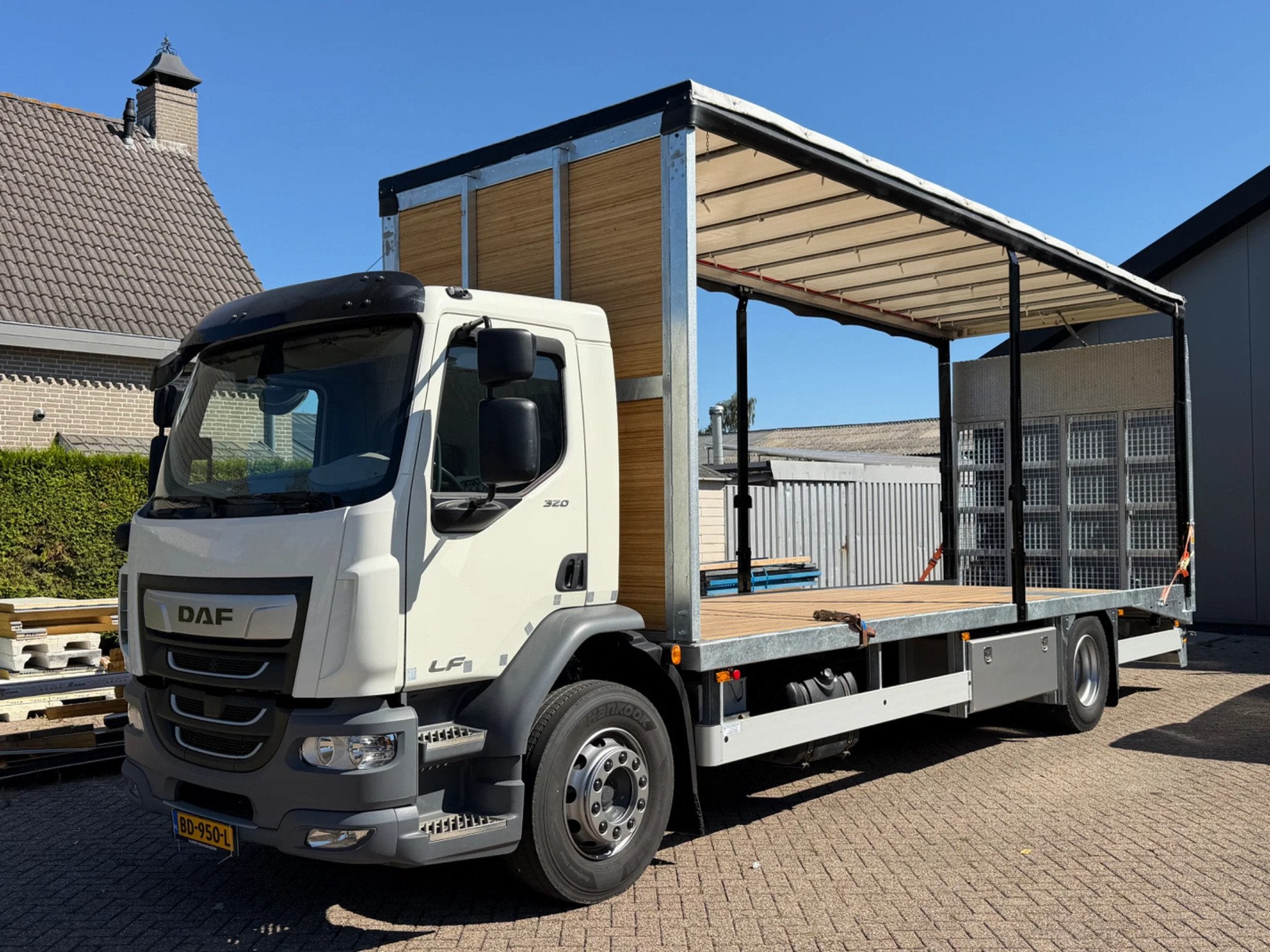 DAF DAF LF320.19 LF320.19 EURO6. 2021 OPRIJWAGEN met Schuifz, Auto's, Gebruikt, Euro 6, 7860 kg, 320 pk