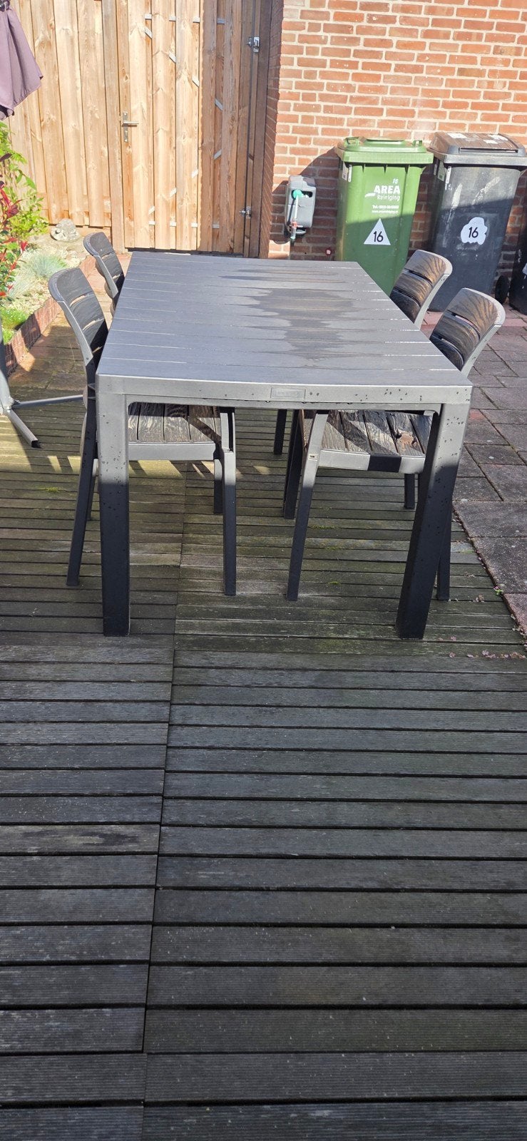 Tuinset van het merk Toomas zwart kunststof, Tuin en Terras, Ophalen, Gebruikt