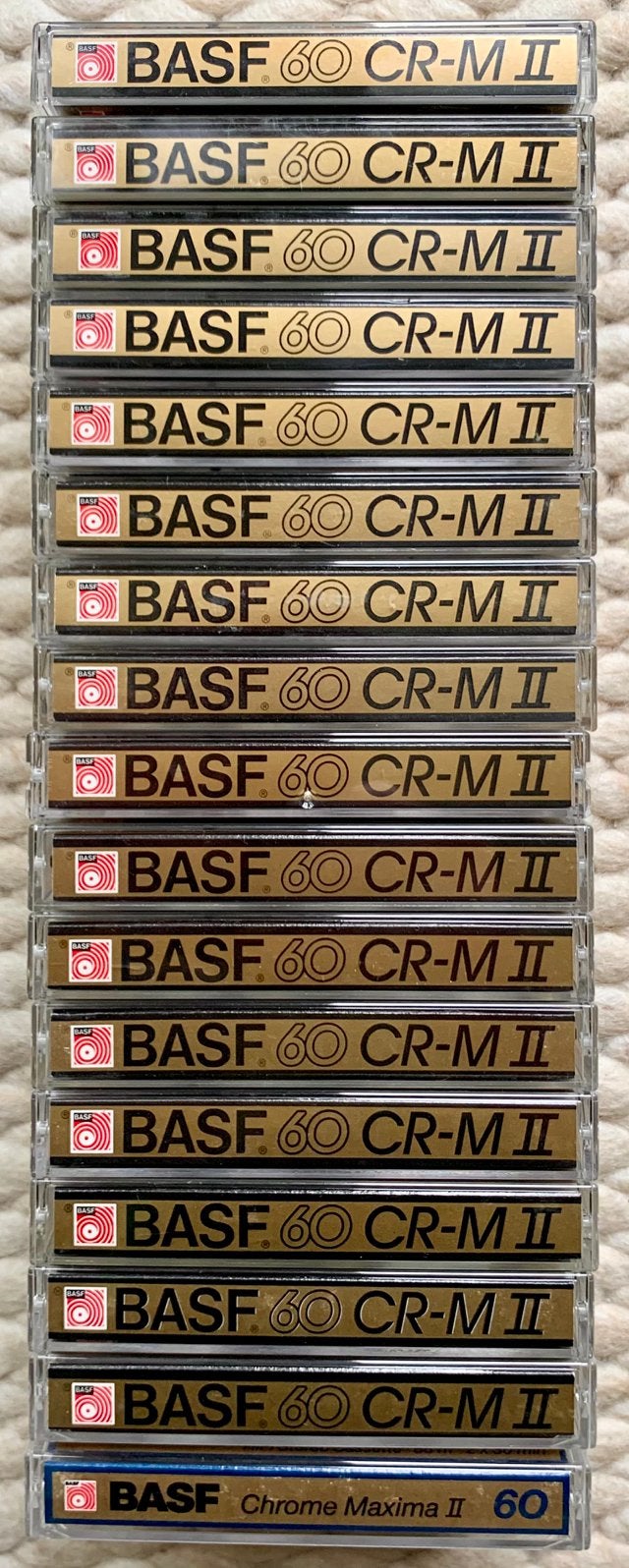 17x BASF Chrome MAXIMA II 60 cassettebandjes CMII60 CMII C60, Gebruikt, 2 t/m 25 bandjes, BASF, Basf SE Carl-Bosch-Straße 38⁩ 67063 Ludwigshafen am Rhein Duitsland