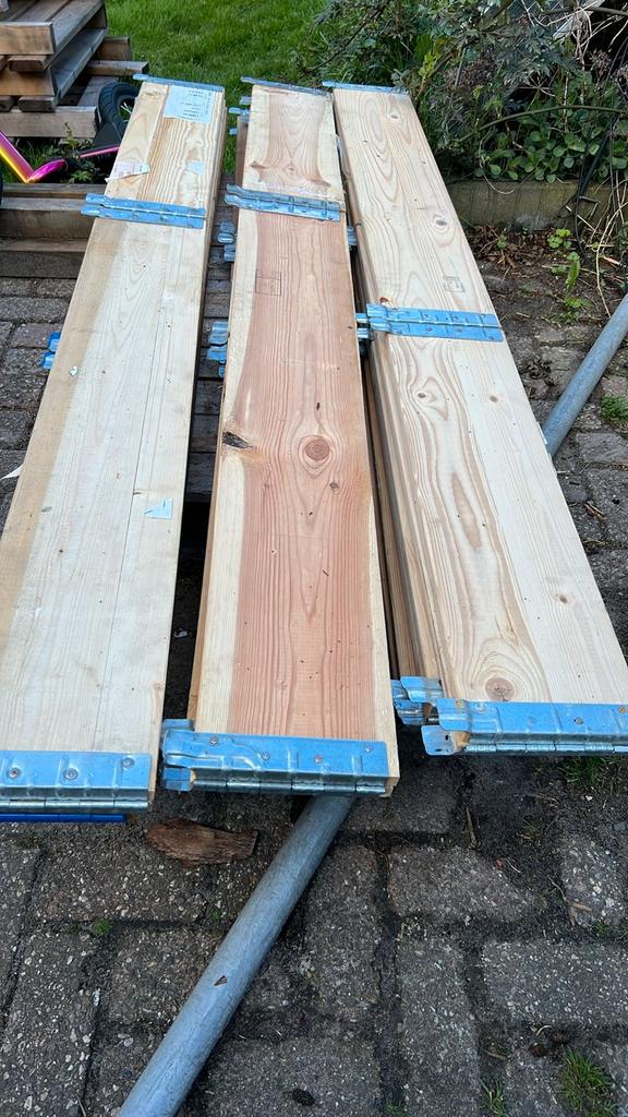 Palletranden, Tuin en Terras, Palen, Balken en Planken, Zo goed als nieuw, Planken, Minder dan 180 cm, Ophalen