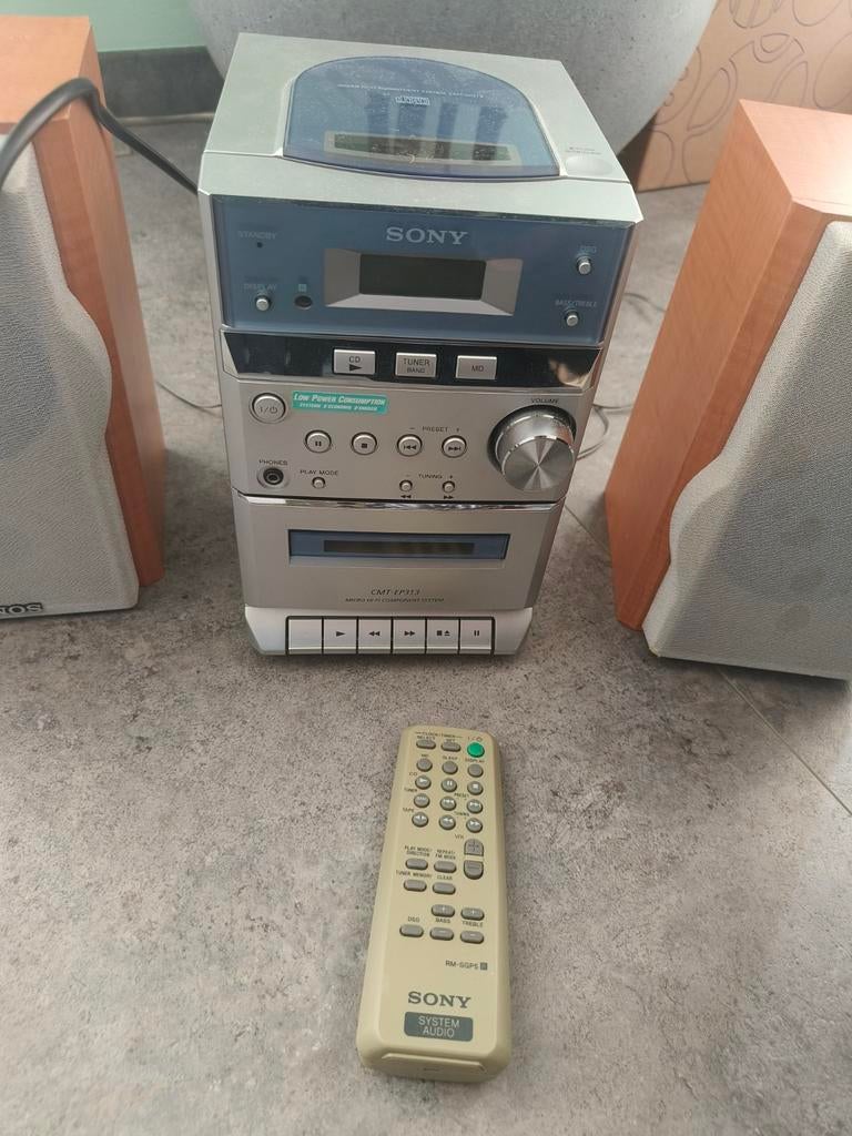 Sony radio, cd- en cassette CMT-CP313 Micro Hi-Fi Component, Audio, Tv en Foto, Stereo-sets, Ophalen, Tuner of Radio, Zo goed als nieuw