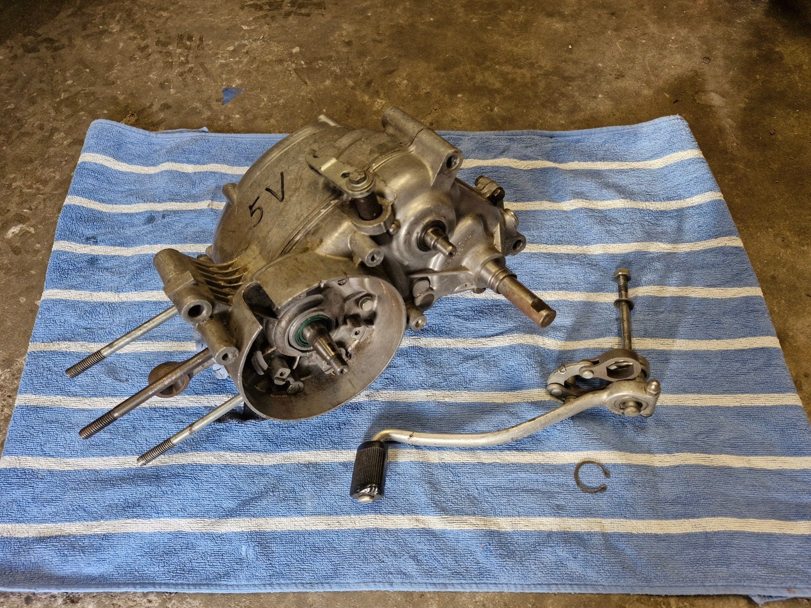 Kreidler 5 bak indirect motorblok met schakelmechanisme, Ophalen of Verzenden, Blok