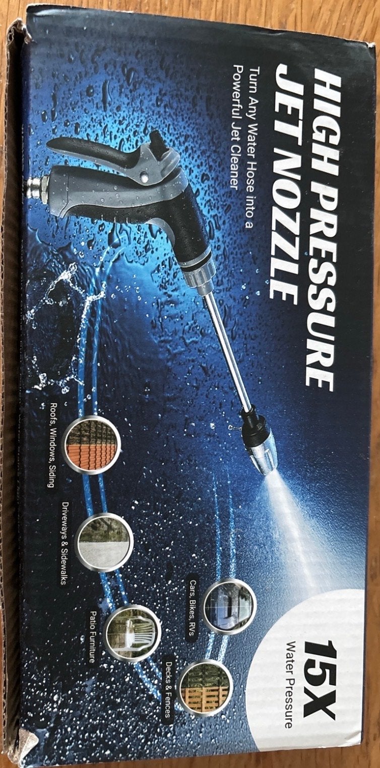 Hogedruk spuitmond voor tuinslang - 3 standen, Ophalen of Verzenden, Nieuw