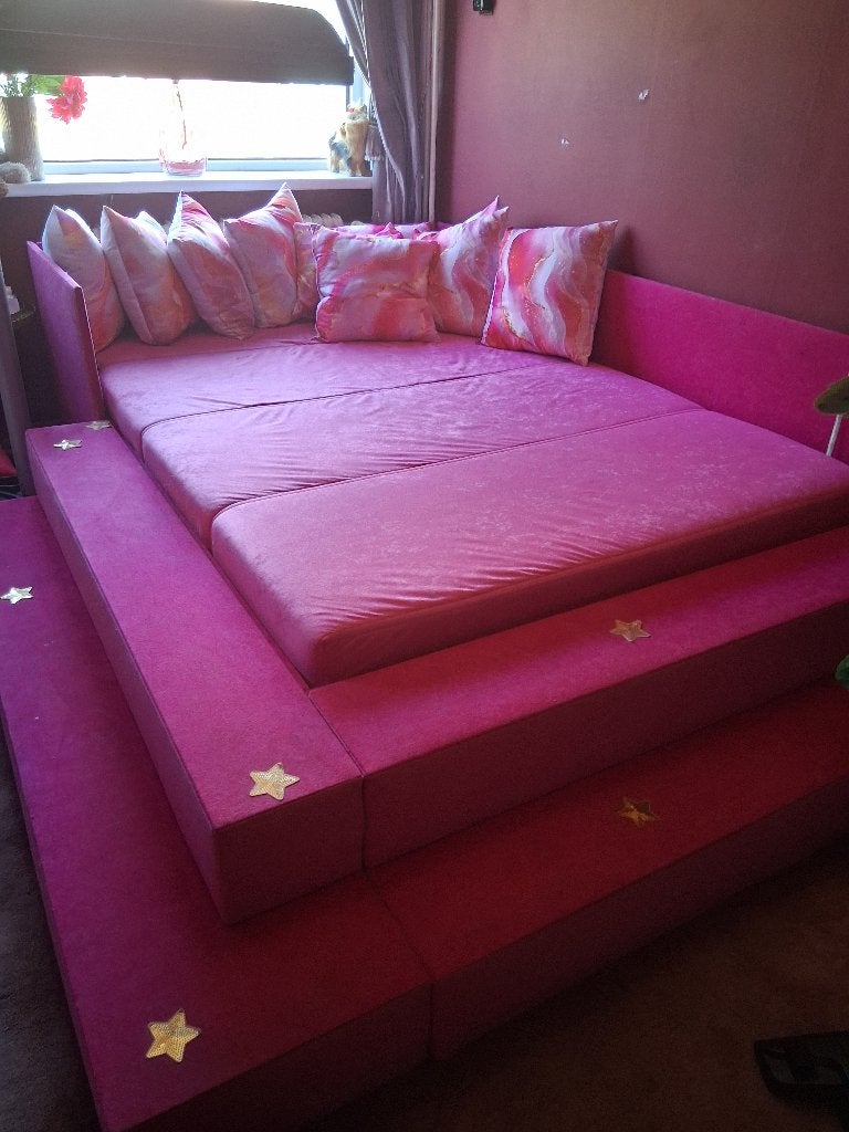 Appart bed, Ophalen, Tweepersoons, 140 cm, Zo goed als nieuw