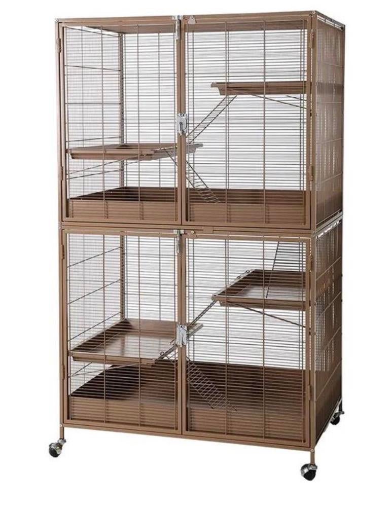 Fret kooi, Ophalen, Zo goed als nieuw, Hout, Vogelkooi