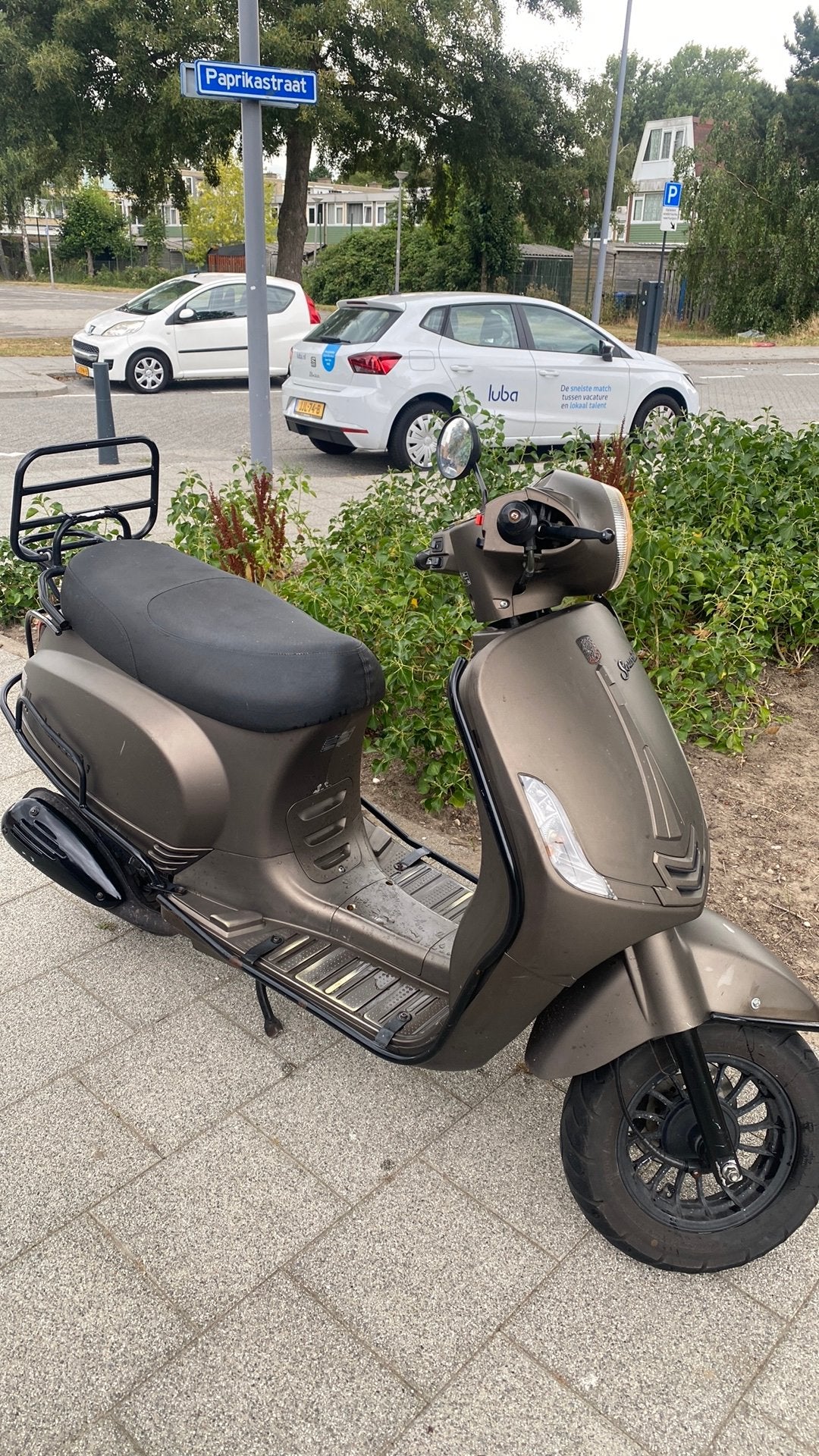 Vespa Look La souris 2020 blauw kenteken 2118 km, Gebruikt, Benzine, Ophalen, Overige merken