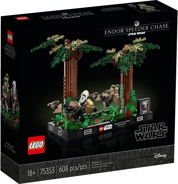 Lego Star Wars 75353 Endor Speeder Chase Diorama, Star Wars, Lego, Nieuw, Ophalen of Verzenden
