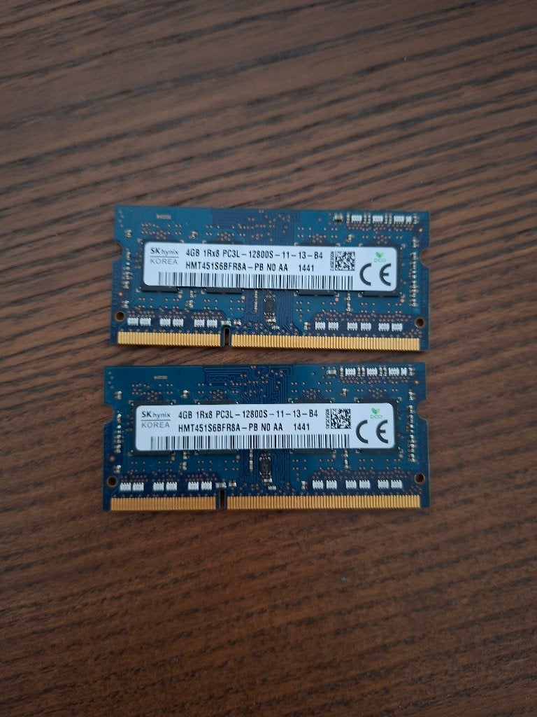 SK Hynix 2x4GB PC3L, Gebruikt, 8 GB, DDR3, Ophalen of Verzenden