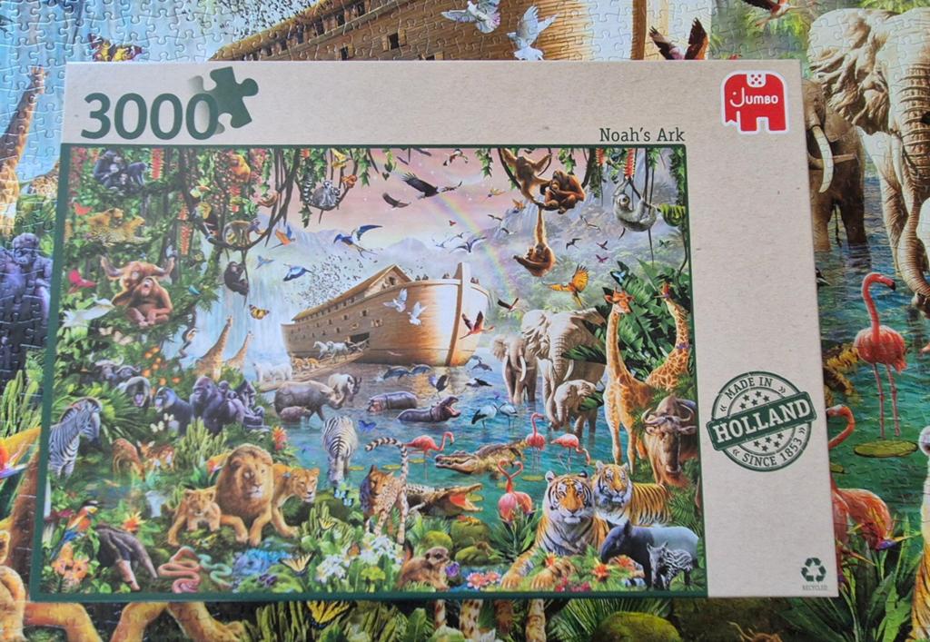 Jumo puzzel, ark van Noah, Ophalen of Verzenden, Meer dan 1500 stukjes, Zo goed als nieuw, Legpuzzel