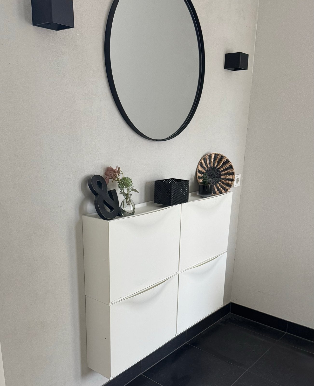 Witte schoenenkasten Ikea Trones 6 x, Ophalen, Gebruikt
