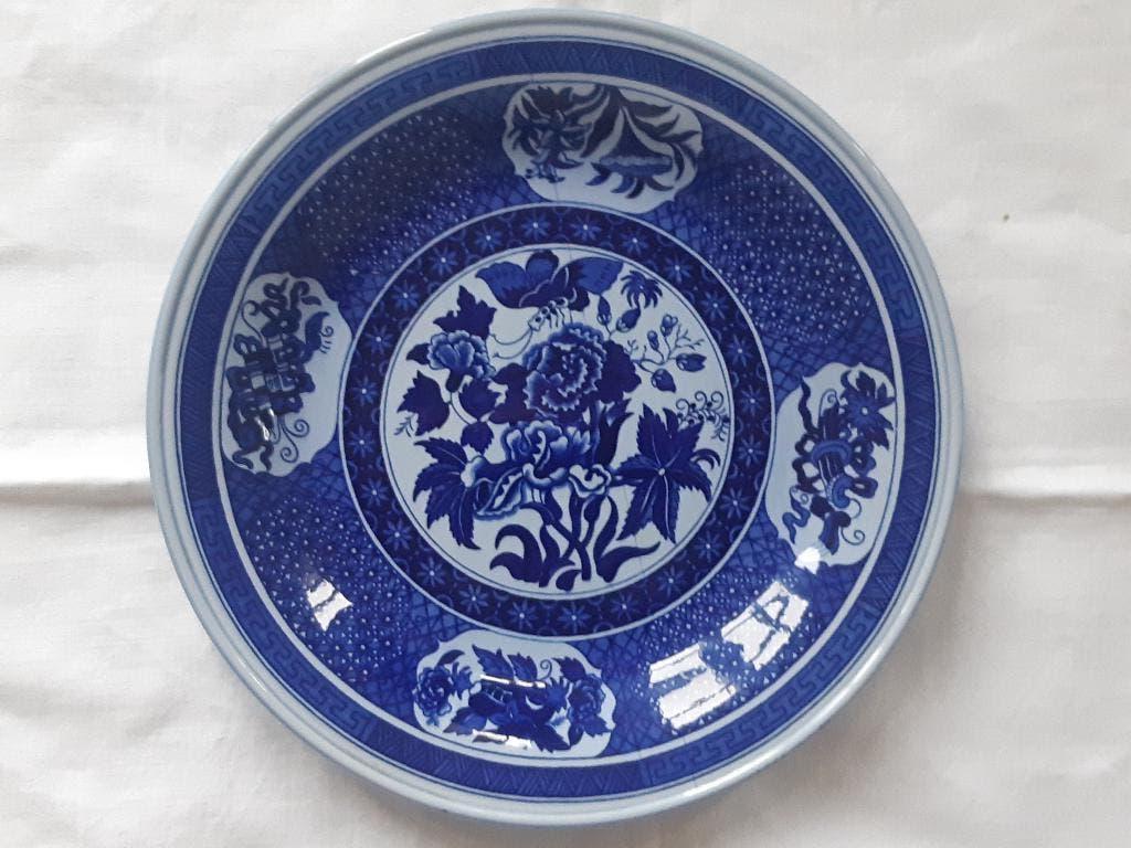 P. Regout / Sphinx groot delftsblauw wandbord TECLA (28 cm.), Antiek en Kunst, Ophalen of Verzenden