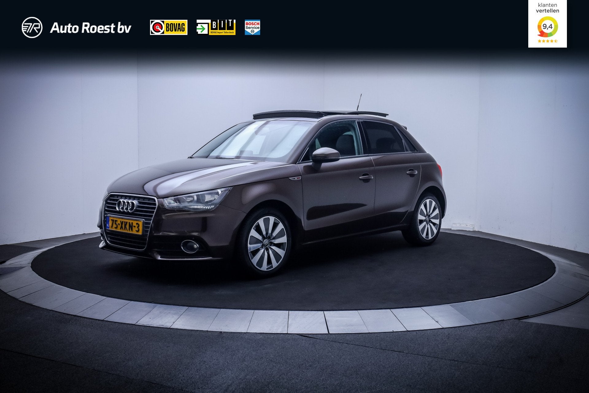 Audi A1 Sportback 1.2 TFSI Pro Line Business PANO | BOSE | S, Euro 5, Zwart, 4 cilinders, Bruin