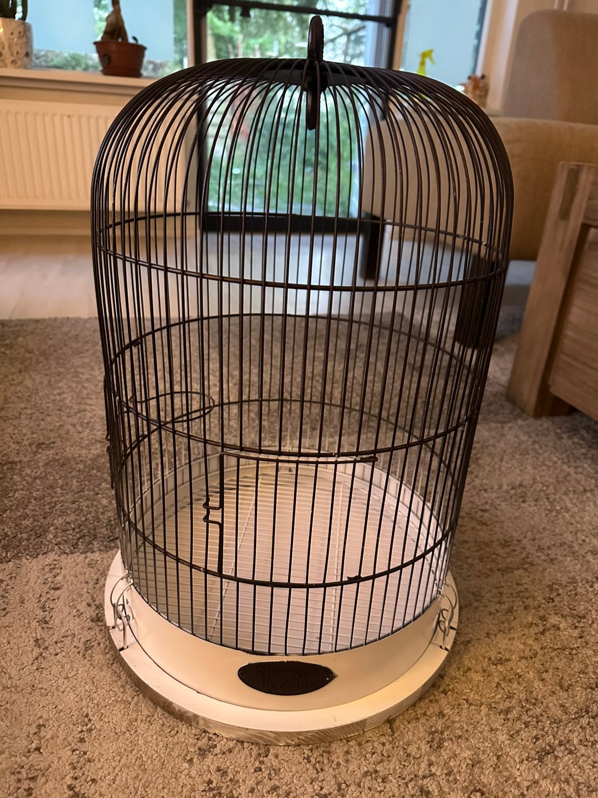 Zangkooi retro metaal/ hout, Dieren en Toebehoren, Vogels | Overige Vogels, Meerdere dieren, Tropenvogel, Geringd