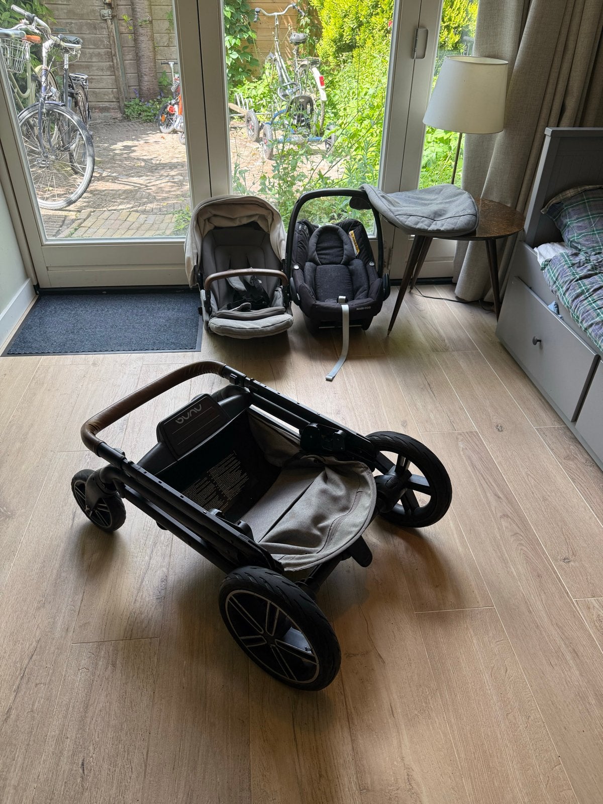 Nuna Mixx 3-in-1 + Maxi-Cosi | reiswieg, zitje, regenhoes, Ophalen of Verzenden, Gebruikt, Overige merken