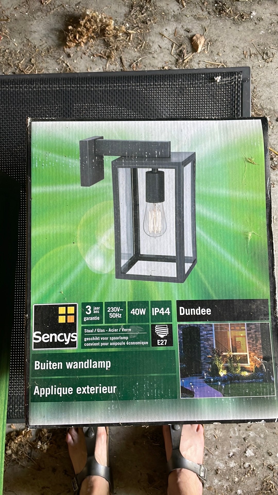 Buitenverlichting 2 stuks, Minder dan 50 watt, Wandlamp, Ophalen of Verzenden, Rvs