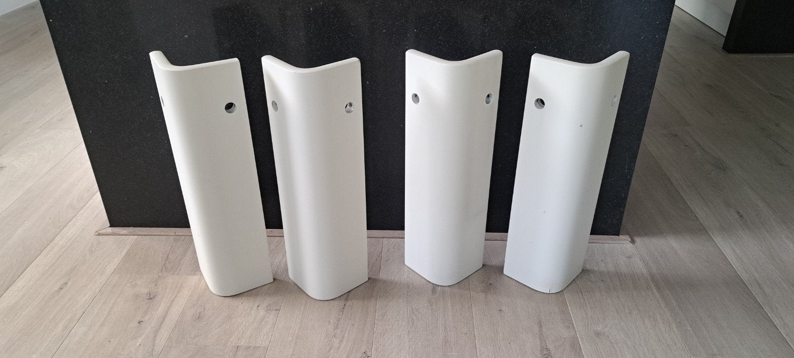 Auping auronde bedverhogers 48 cm wit hoge poten, Huis en Inrichting, Verzenden, Eenpersoons, Wit, Kussen