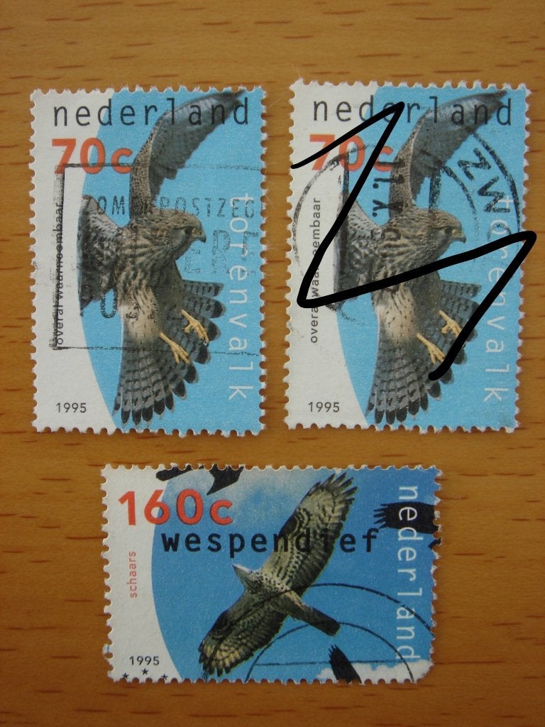Europees Natuurbeschermingsjaar 3x  NVPH 1649,1650 en 1652a, Ophalen of Verzenden, Na 1940, Gestempeld
