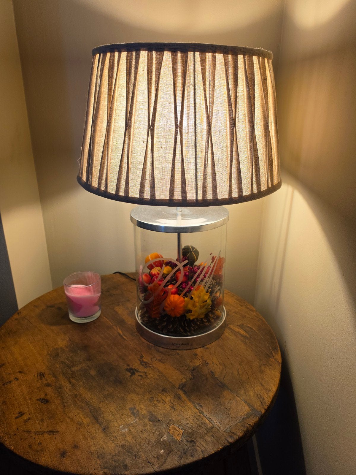 schemerlamp riviera maison, Huis en Inrichting, Ophalen, Zo goed als nieuw, Rond, Tafellamp