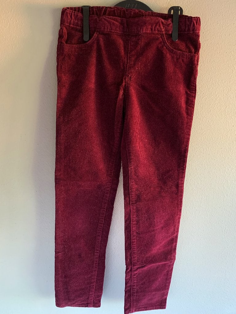 H&M Burgundy/Bordeaux Smalgeribd Corduroy Treggings mt 128, Broek, Meisje, H&M, Ophalen of Verzenden