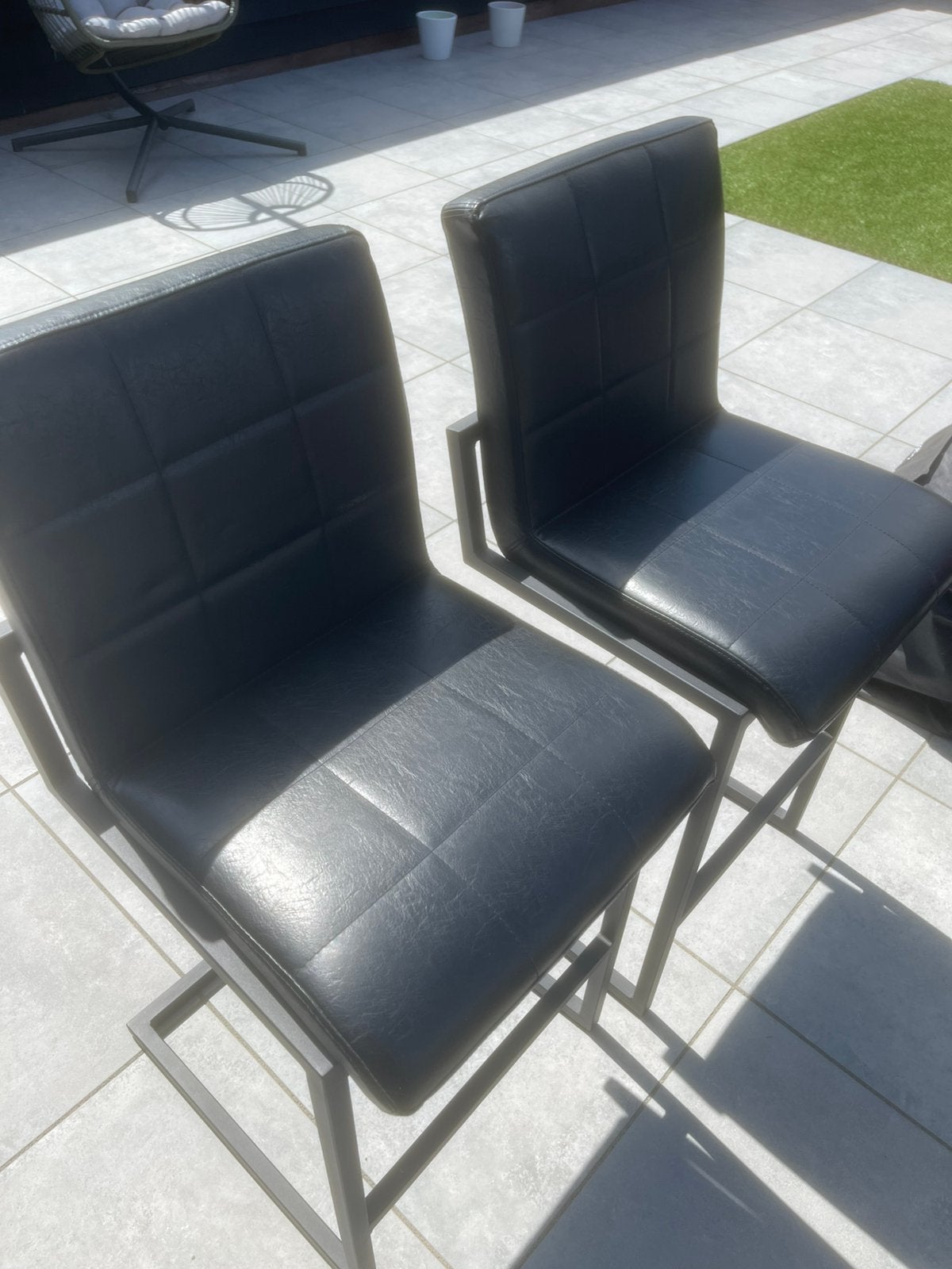 Barstoelen, Huis en Inrichting, Barkrukken, 2 krukken, Ophalen, Zo goed als nieuw, 60 tot 90 cm