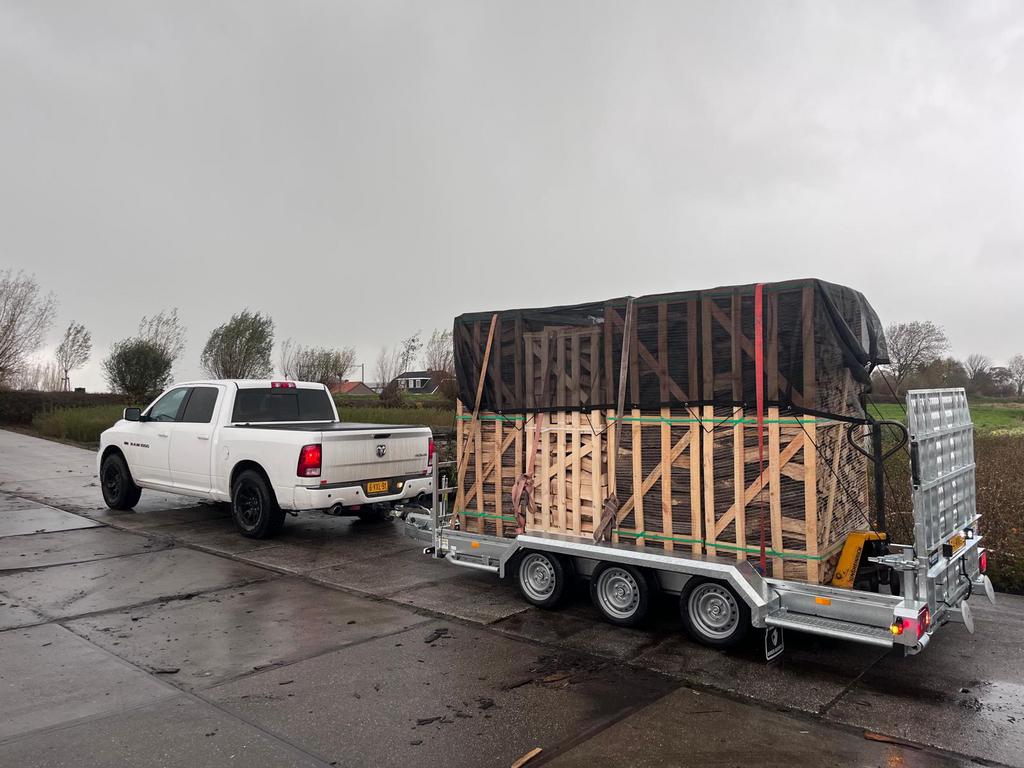 openhaardhout berkenhout of elzenhout droog, Minder dan 3 m³, Ophalen of Verzenden
