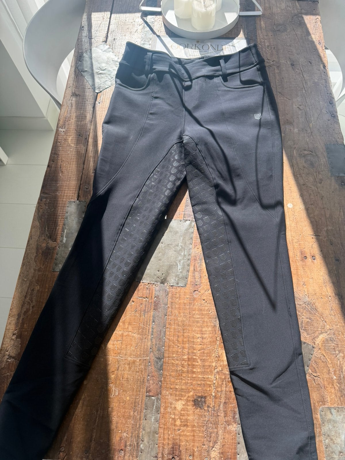 Paardrij broek legging Maya Delorez, Dieren en Toebehoren, Overige merken, Zo goed als nieuw, Zwart, Overige maten