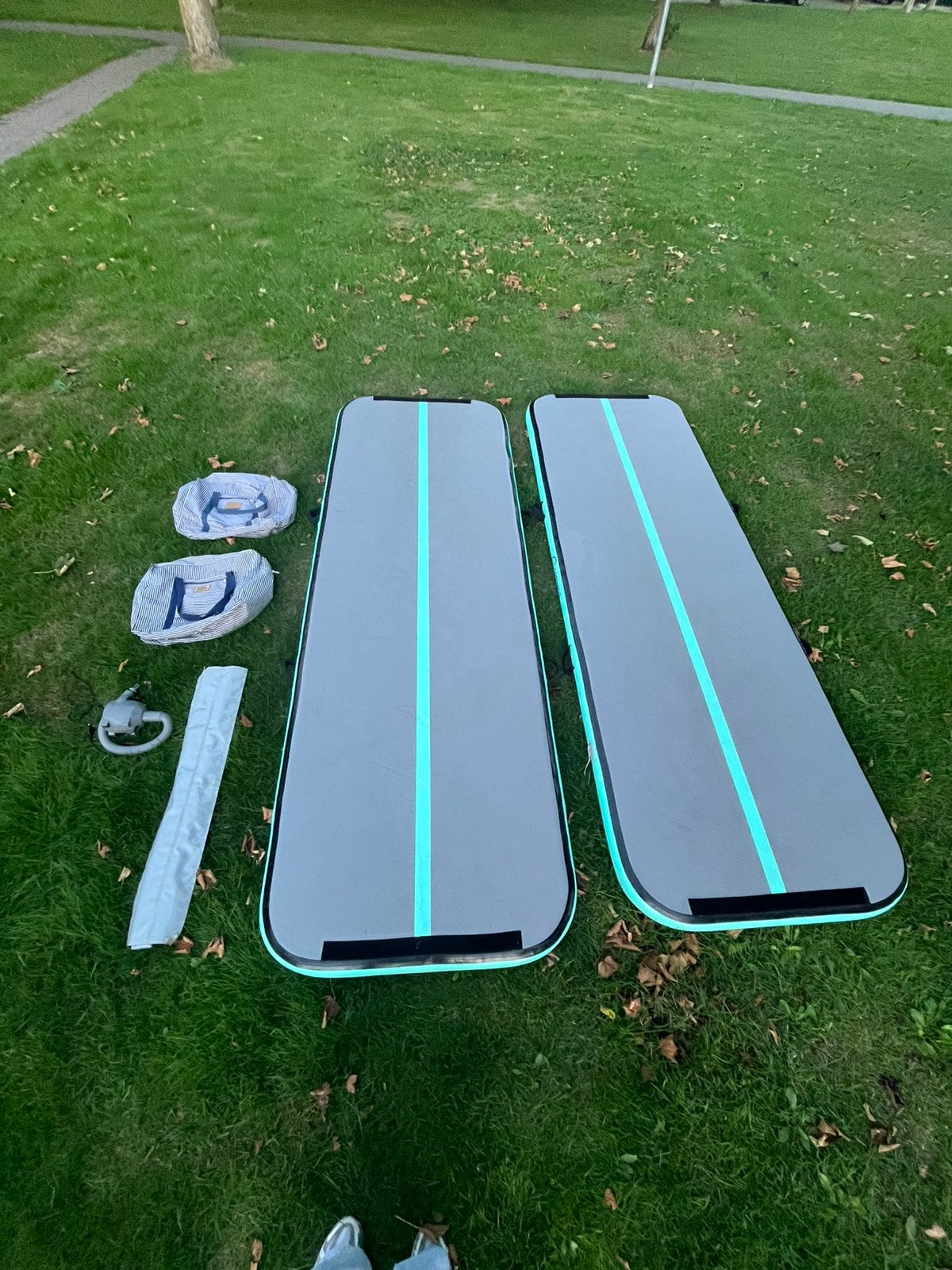 Set van 2 12springs airtracks 300x100x10 cm, Ophalen, Overige kleuren, Materiaal, Groter dan maat 42