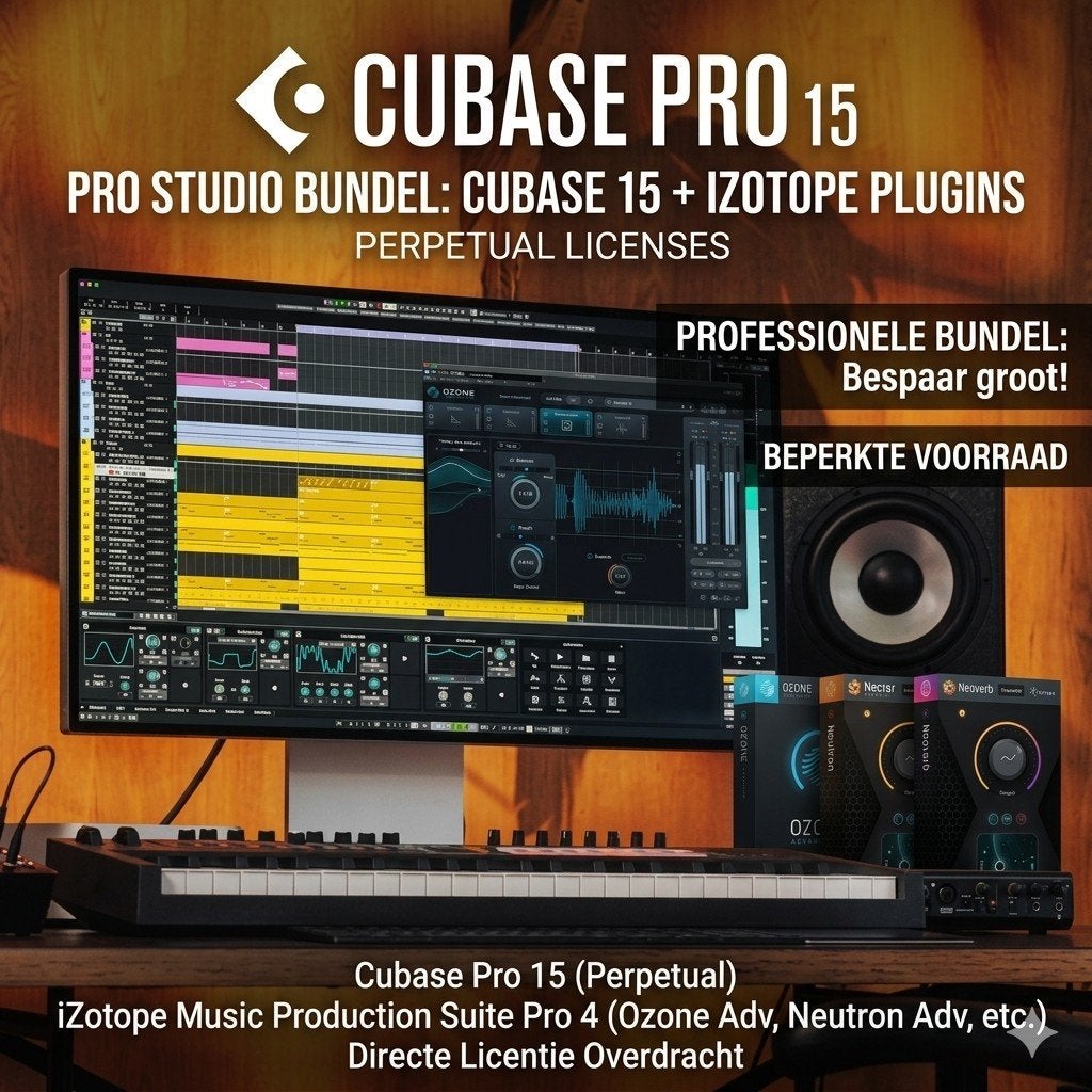 Cubase Pro 15 & iZotope Plugins en standalone, Ophalen of Verzenden