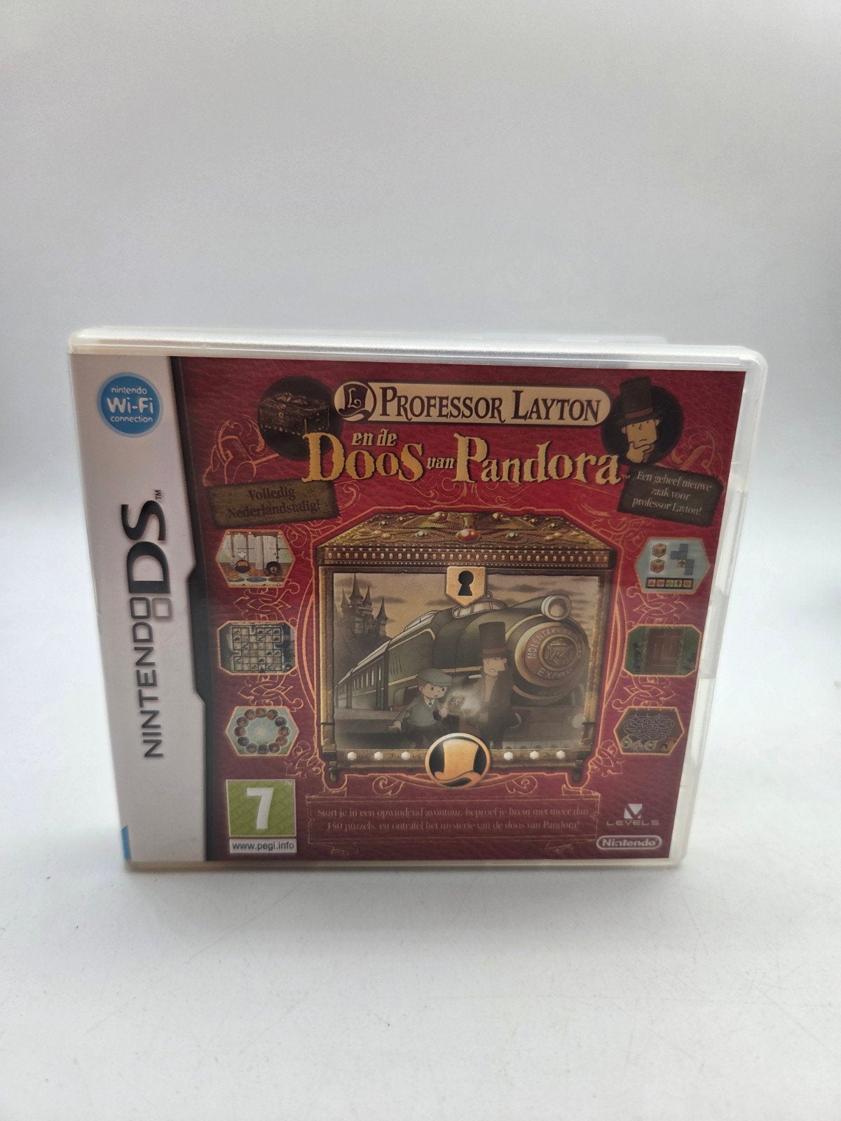 Professor Layton en de Doos van Pandora (Nintendo DS), Spelcomputers en Games, Nintendo, Puzzel en Educatief, 1 speler, Zo goed als nieuw